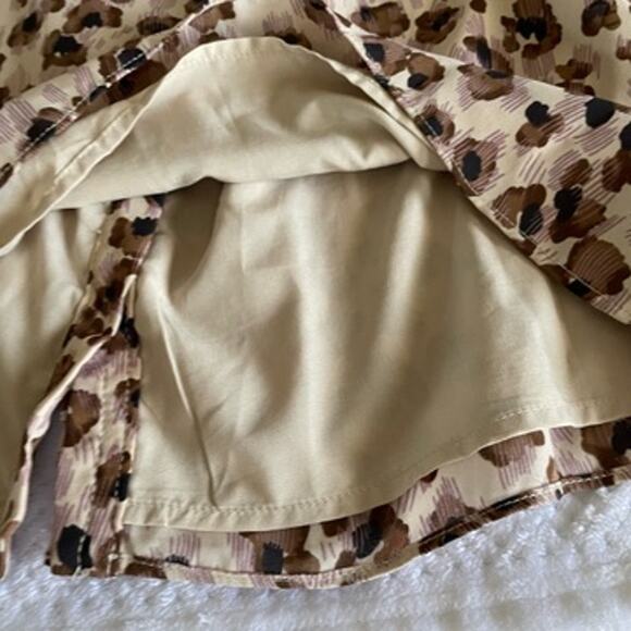 new NWOT Sage the Label Leopard Long Sleeve Mini Dress, Size small, S - Picture 3 of 4